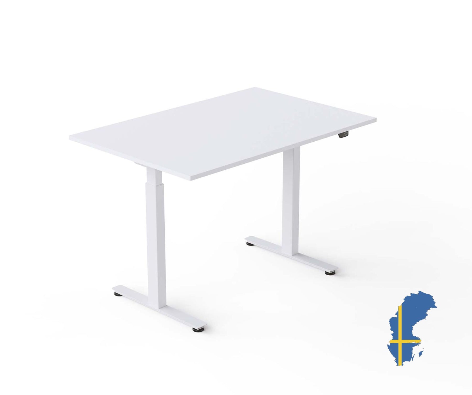 120 x 80 Wulff höj och sänkbara skrivbord i vit färg