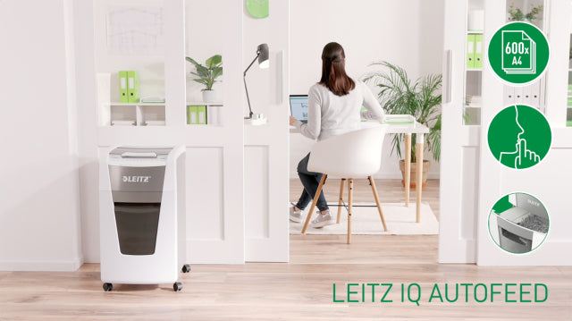Automatisk Dokumentförstörare P5 | Leitz IQ Autofeed Office Pro 600