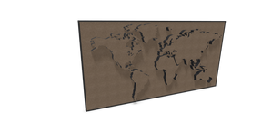 Ljuddämpande Tavla motiv världskarta | Tell-Us EcoSUND®