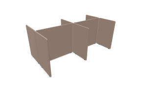 Golvskärmsbås ScreenIT A30 – byggbar, två eller fyra bord