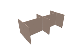 Golvskärmsbås ScreenIT A30 – byggbar, två eller fyra bord
