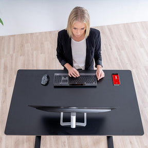 120x60cm Komplett Höj & Sänkbart Kompakt Skrivbord För Hemmakontor - Svart - Wulff Beltton