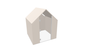 Rum i rummet | The Hut med frontskärmar och dörr