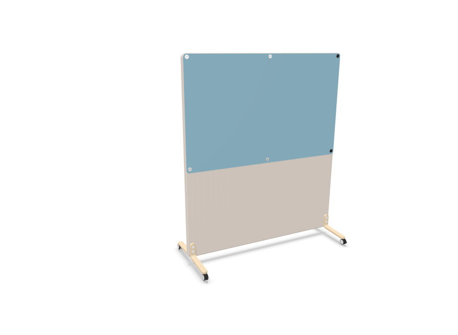 Golvskärm med whiteboard på hjul 2 storlekar | Sketch
